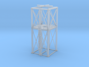 'N Scale' - 16'x16' Loadout Structure Frame in Clear Ultra Fine Detail Plastic
