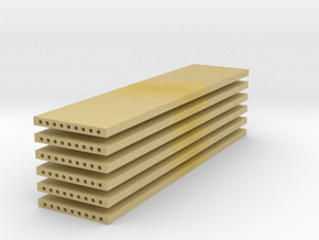 'N Scale' - (6) Precast Panel - 40'x10'x1' in Tan Fine Detail Plastic