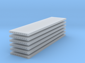 'N Scale' - (6) Precast Panel - 40'x10'x1' in Clear Ultra Fine Detail Plastic