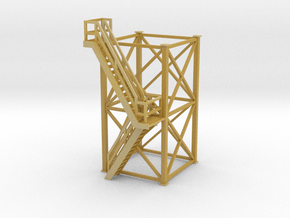 'S Scale' - 10'x10'x20' Tower With Outside Stairs in Tan Fine Detail Plastic
