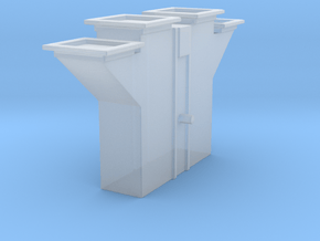 'N Scale' - Bucket Elevator-Boot 3x3mm in Clear Ultra Fine Detail Plastic