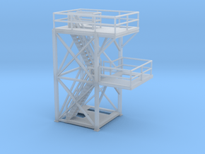 'N Scale' -10'x10'x20' Tower Top With Platform for in Clear Ultra Fine Detail Plastic