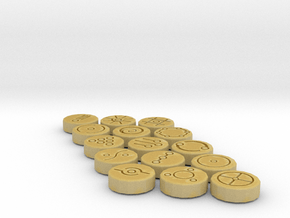 MNOLG2 Charms in Tan Fine Detail Plastic