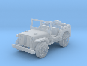 Jeep Willys MB 1:87 HO in Clear Ultra Fine Detail Plastic
