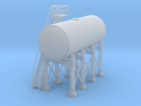 'N Scale' - Elevated 10'x24' Oil Tank in Clear Ultra Fine Detail Plastic