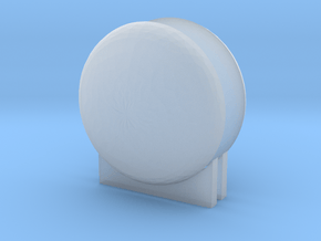 'N & HO Scale' - LNG Tank Ends & Supports for 3/4" in Clear Ultra Fine Detail Plastic