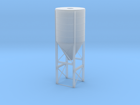 'N Scale' - Cement Plant - Silos in Clear Ultra Fine Detail Plastic