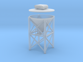 'HO Scale' - 1" PVC Dust Collector in Clear Ultra Fine Detail Plastic