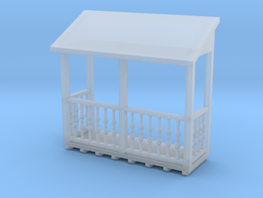 'N Scale' - Balcony 3'-6" x 10'-0" in Clear Ultra Fine Detail Plastic
