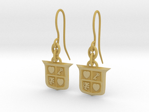 Legend of Zelda Inspired Earrings With Hooks in Tan Fine Detail Plastic