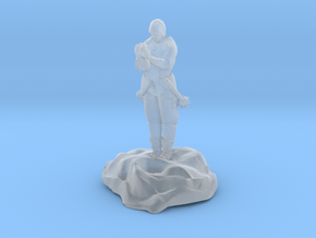 Catrell, the Human Cleric Hermit with Holy Symbol in Clear Ultra Fine Detail Plastic