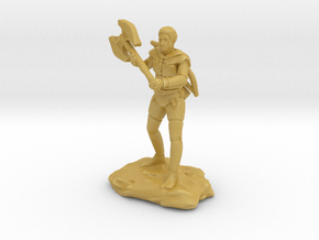 Half Orc Ranger With Greataxe and Shortbow in Tan Fine Detail Plastic