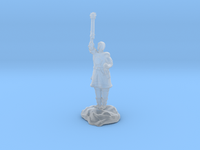 Human Cleric Zealot Of Pelor with Mace in Clear Ultra Fine Detail Plastic
