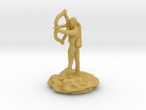 Gnome Bard with Lute and Shortbow in Tan Fine Detail Plastic