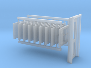 'HO Scale' - Shed - Windows and Door in Clear Ultra Fine Detail Plastic