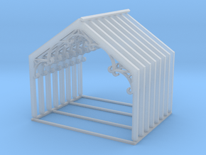 'N Scale' - Train Station Platform Supports in Clear Ultra Fine Detail Plastic