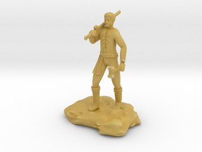 Half Orc Sorcerer With Sword And Hammer in Tan Fine Detail Plastic