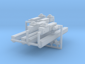 'N Scale' - Roof Top Conveyor Parts in Clear Ultra Fine Detail Plastic