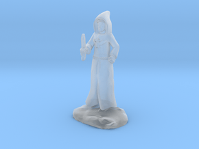 Dracandros, a human dragon cultist with Dagger in Clear Ultra Fine Detail Plastic