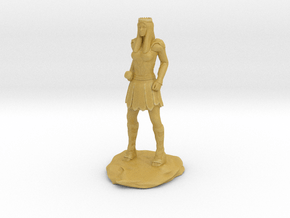 Amazon Warrior Queen With Sword in Tan Fine Detail Plastic