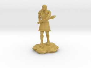 Amazon Warrior with Spear in Tan Fine Detail Plastic