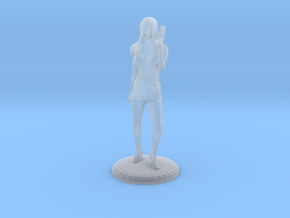 Lady Cop - 28mm version in Clear Ultra Fine Detail Plastic