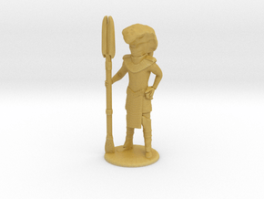 Serpent Guard with Staff and Sidearm - 20mm in Tan Fine Detail Plastic