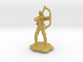 Half-Elf Ranger with Longbow in Tan Fine Detail Plastic