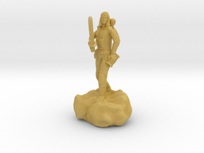 Male Halfling Bard With Rapier and Lutebow in Tan Fine Detail Plastic