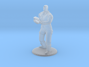 Soldier With Staff - 20 mm in Clear Ultra Fine Detail Plastic