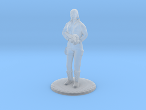 Soldier with P90 - 20 mm in Clear Ultra Fine Detail Plastic