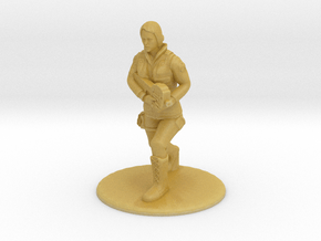 Soldier Running with P90 - 20 mm in Tan Fine Detail Plastic