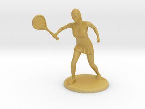 Tennis Girl in Tan Fine Detail Plastic