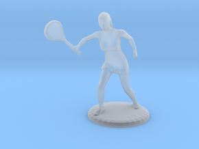 Tennis Girl in Clear Ultra Fine Detail Plastic