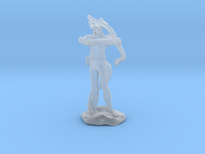 Tiefling Ranger with Bow in Clear Ultra Fine Detail Plastic