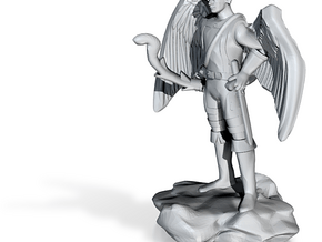 Winged Half-celestial with bow and sword in Clear Ultra Fine Detail Plastic