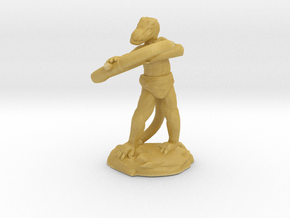 Kobold Archer With Shortbow Shooting High in Tan Fine Detail Plastic