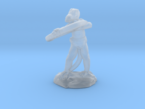 Kobold Archer With Shortbow Shooting High in Clear Ultra Fine Detail Plastic