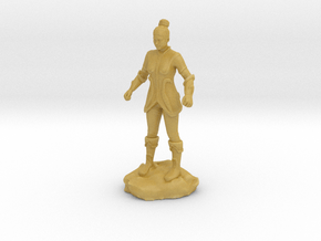 Female Human Fighter with Elven influenced armor. in Tan Fine Detail Plastic
