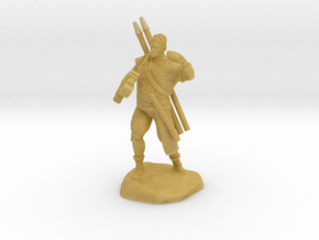 Half-orc pirate with Hammer and Net in Tan Fine Detail Plastic