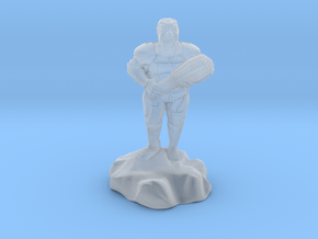 hill dwarf with greatclub in Clear Ultra Fine Detail Plastic