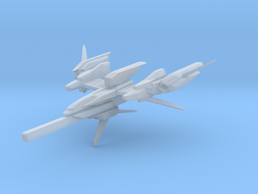 F-981A Space Fighter in Clear Ultra Fine Detail Plastic