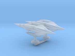 Gabriel Class Starship - 1:20000 in Clear Ultra Fine Detail Plastic