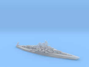 US Tennessee-Class Battleship in Clear Ultra Fine Detail Plastic