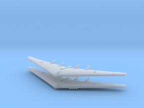 YB-35 Flying Wing -1/600- (Qty. 2) in Clear Ultra Fine Detail Plastic