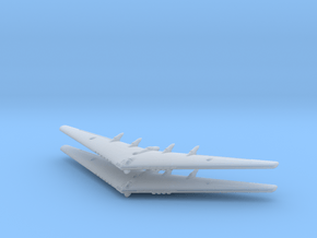 YB-35 Flying Wing- (Global War)- (Qty. 2) in Clear Ultra Fine Detail Plastic