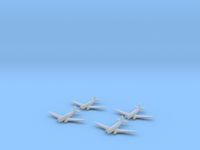 C-47 Skytrain Transport-1/600-(Qty. 4) United Stat in Clear Ultra Fine Detail Plastic