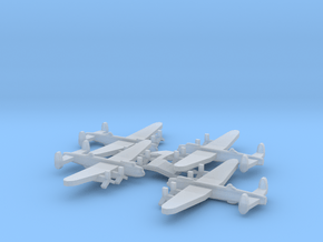 British Avro Lancaster Bomber (x4) in Clear Ultra Fine Detail Plastic