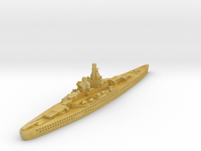 Alsace Class Battleship (France) Global War Scale in Tan Fine Detail Plastic