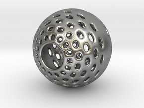 Malabor Halo-Hole Ball in Natural Silver